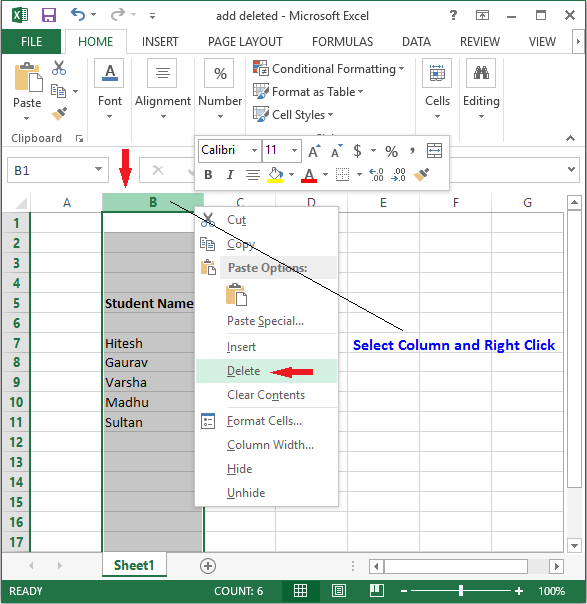 How To Delete Rows And Columns In Excel