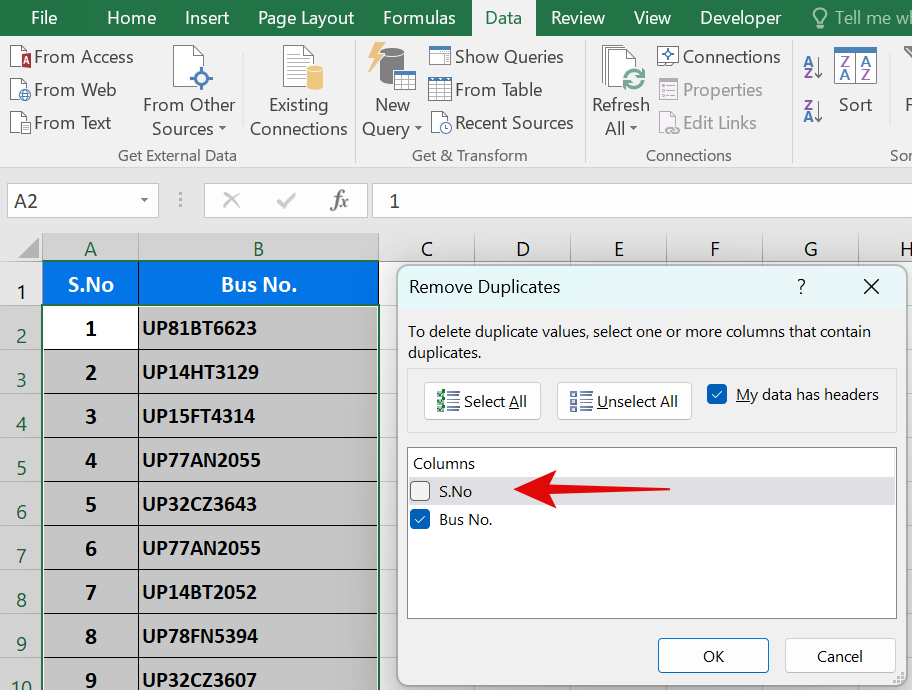 Excel Remove Duplicates Values