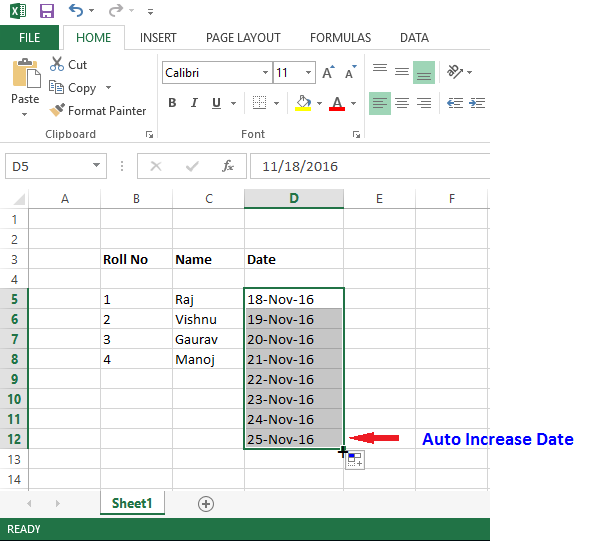 Fill Handle In Excel 5751