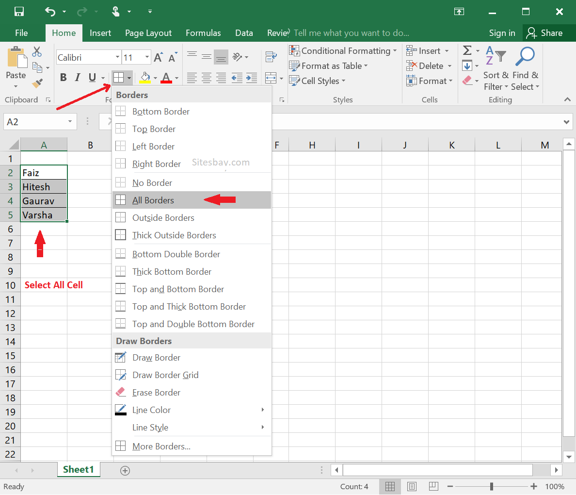 remove page break in excel