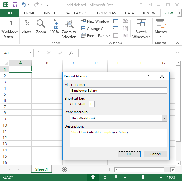 record a macro in excel 2011 for mac