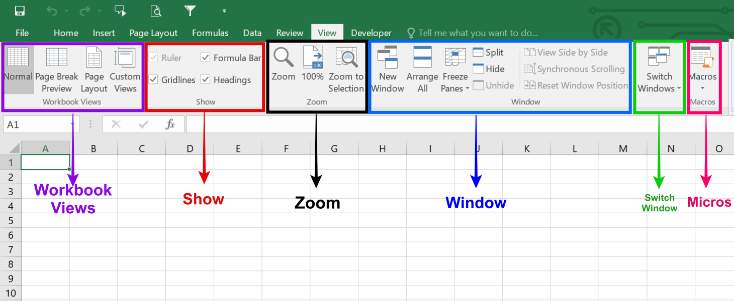 Excel Worksheet Toolbar