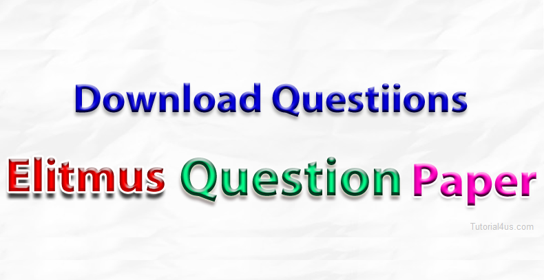 elitmus question paper