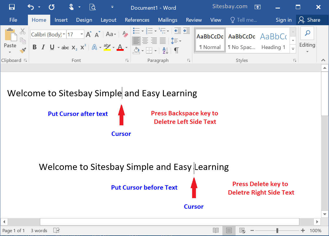 remove all formatting in word