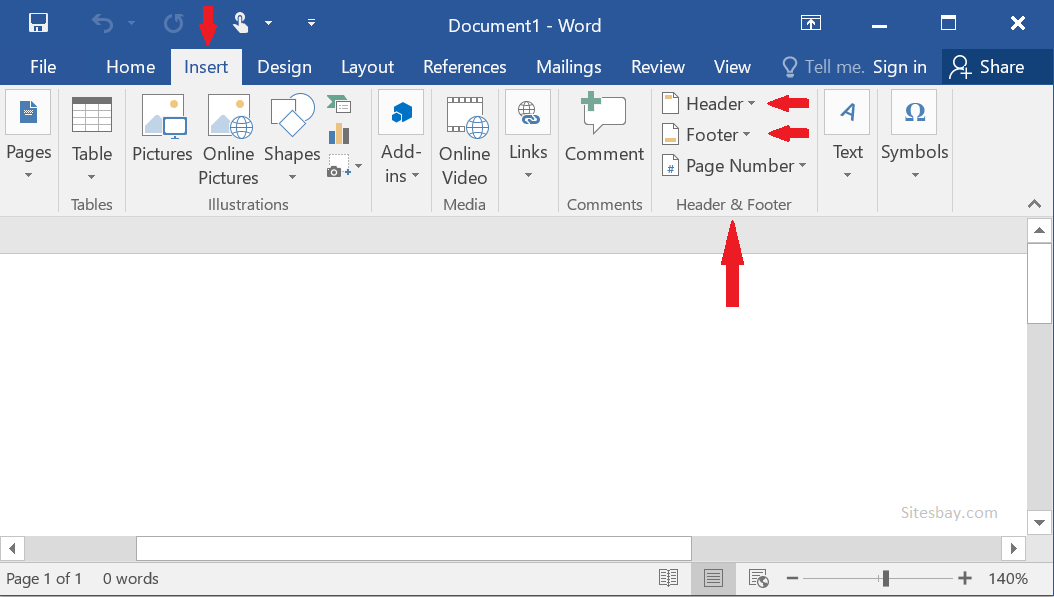 How to insert a header and footer in word dasguru